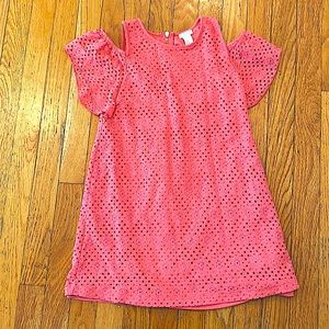 Pretty, coral cold shoulder dress by Forever 21